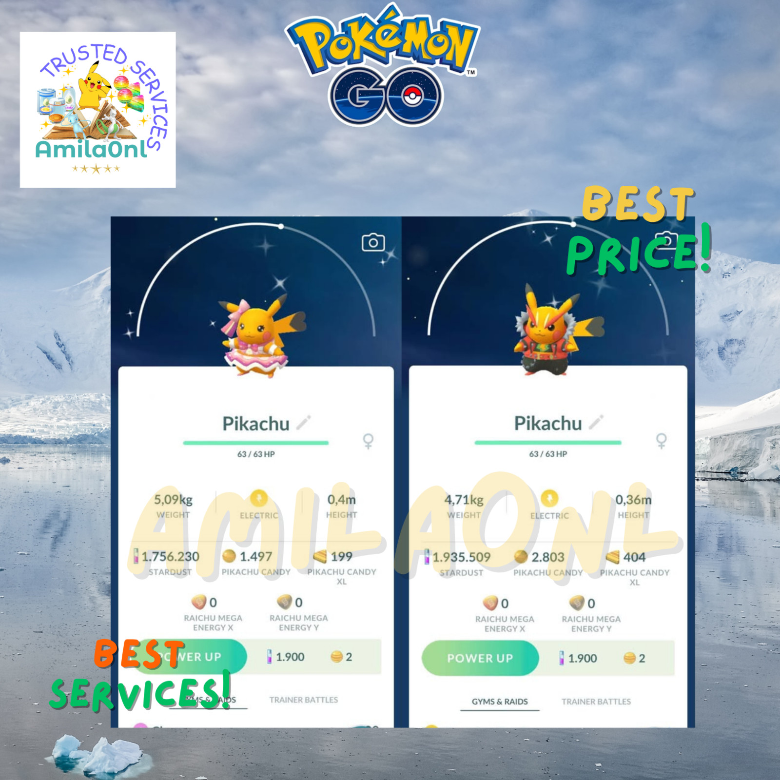 Pokémon✿go✿Shiny Pikachu popstar✿Pikachu Rockstar✿Digital✿