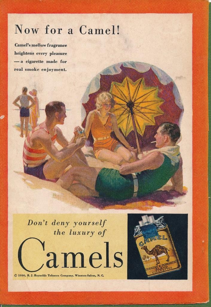 Magazine Ad - 1930 - Camel Cigarettes - Now for a Cemel!
