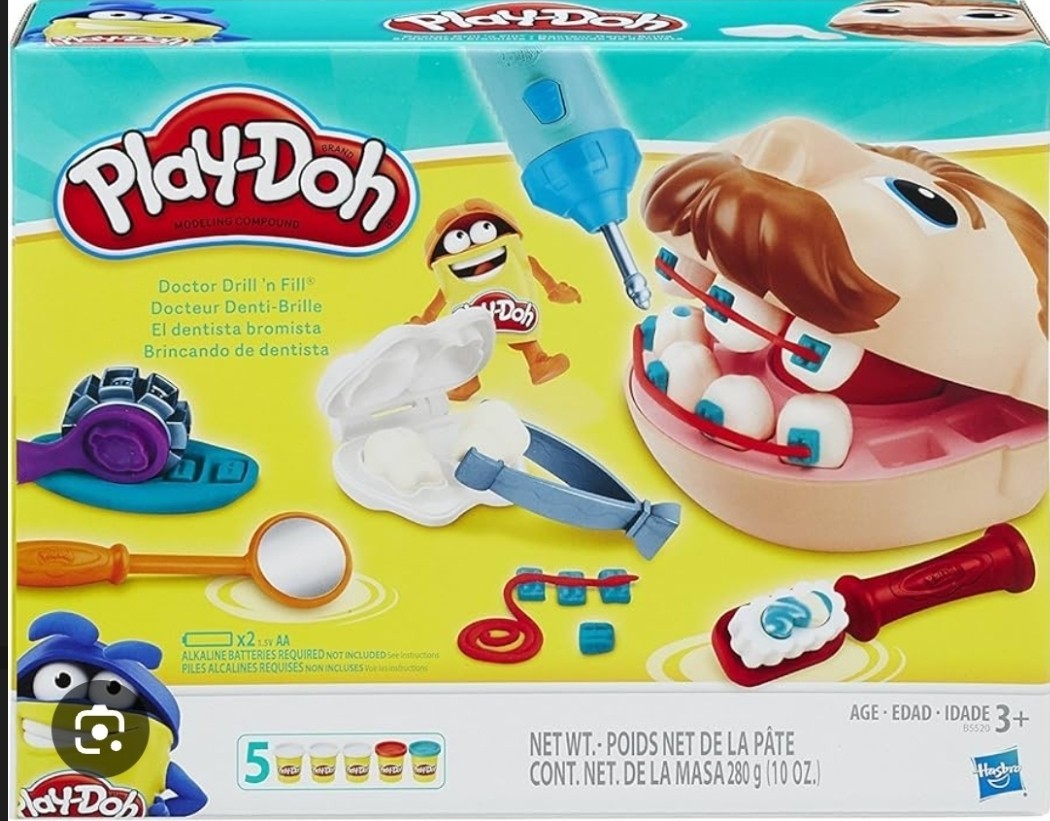 Hasbro Play-Doh Doctor Drill N Fill Retro Pack, Includes Electric Drill age 3+