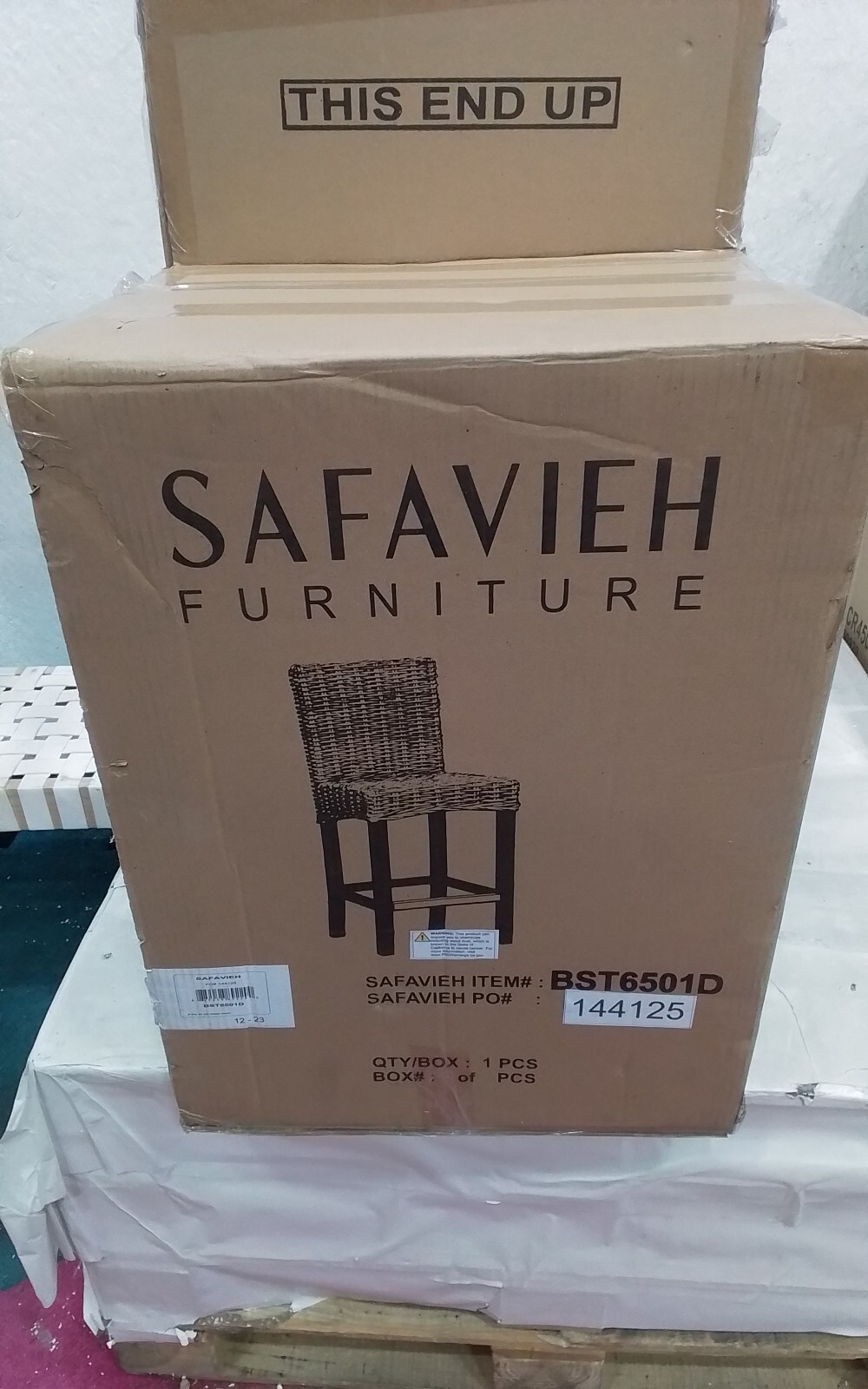 Safavieh TOBIE RATTAN COUNTER STOOL, Reduced Price 2172737592 BST6501D