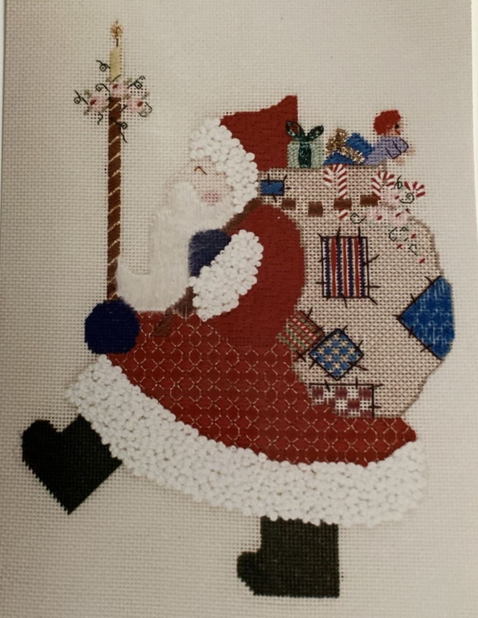 Vtg Rare Saint Nicholas Needlepoint 1995 pattern by Cheryl Schaeffer
