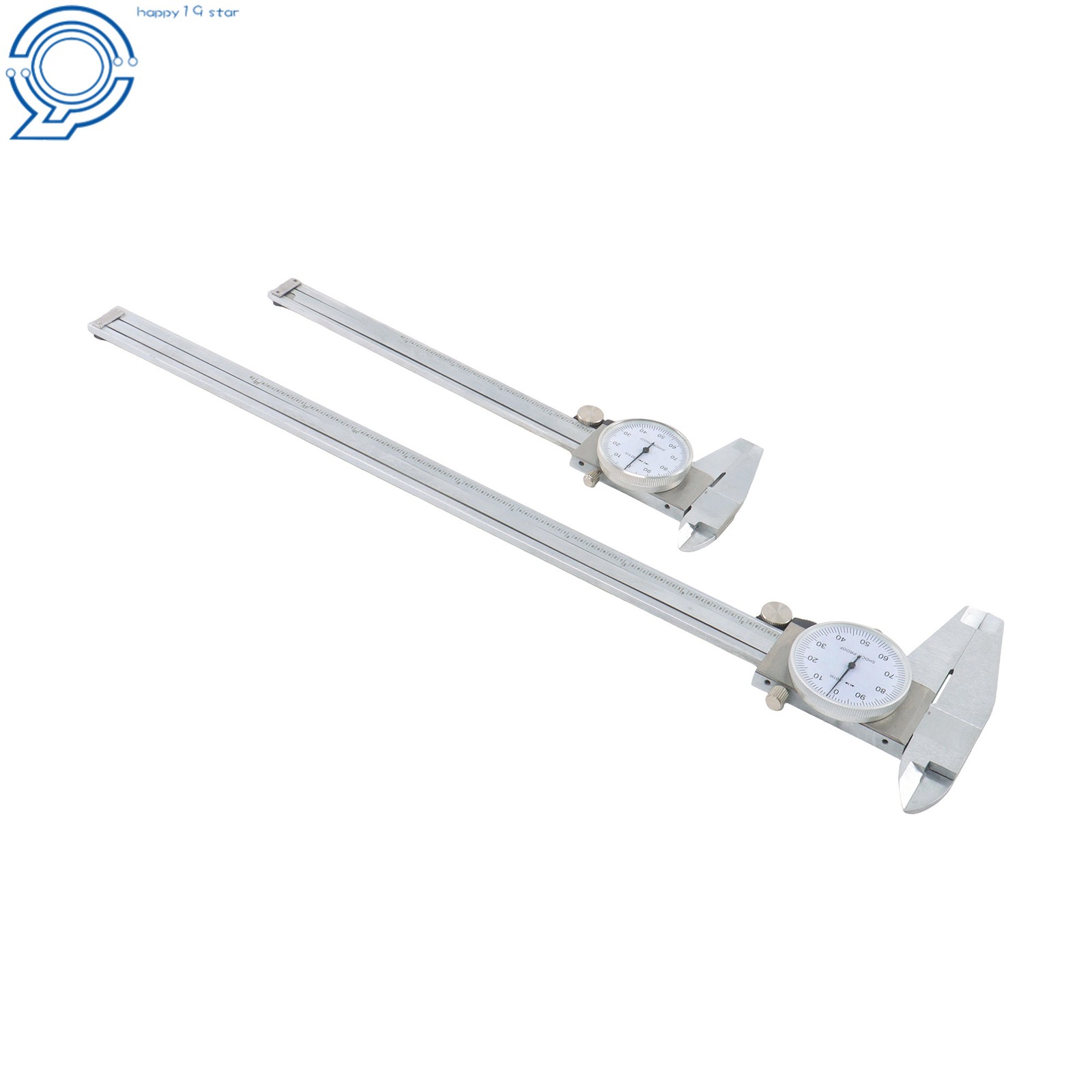 Stainless Steel Dial Calipers 6" & 12" Set .001" Double Protected