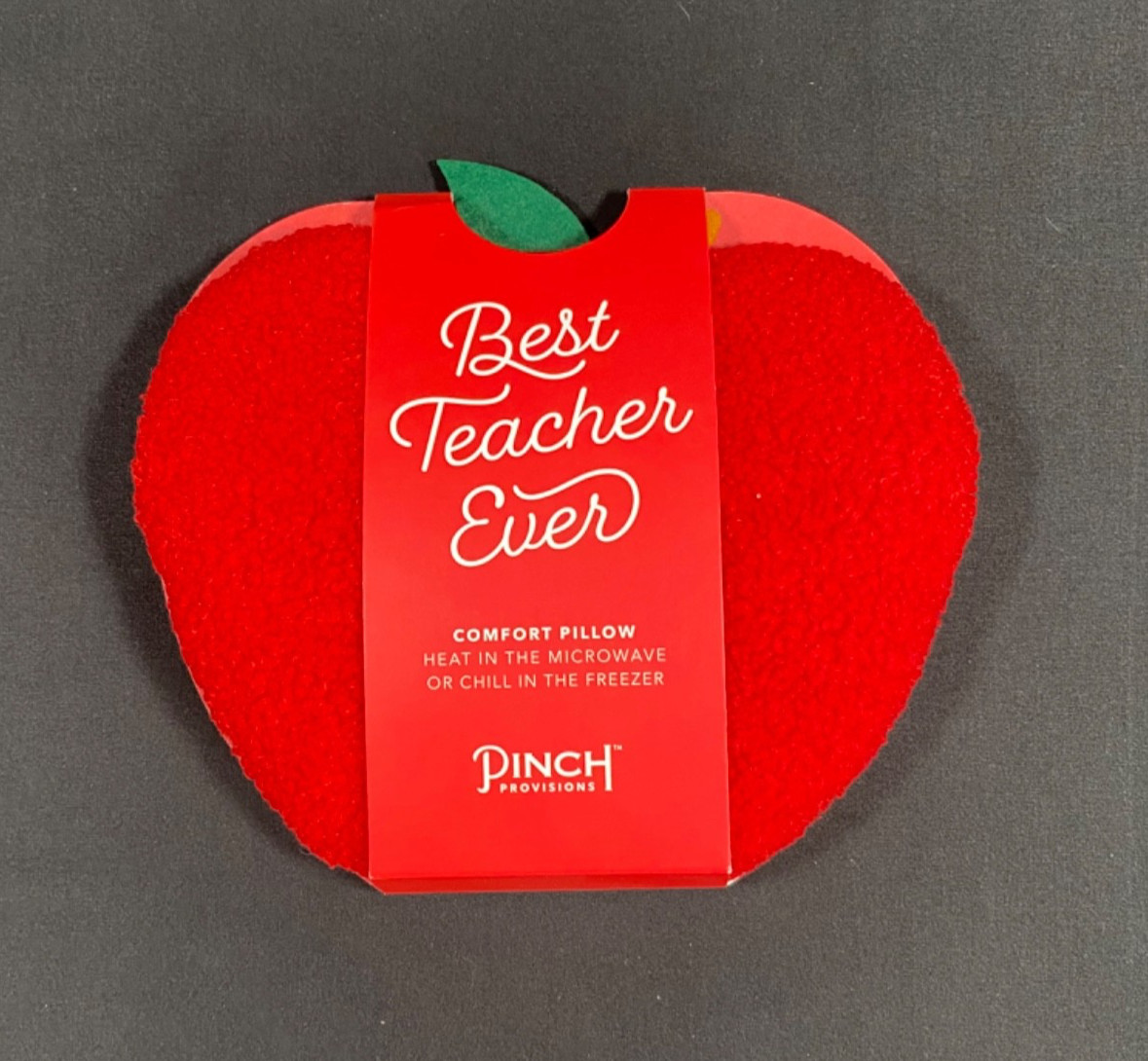 Pinch Provisions Apple Heat/Chill Comfort Pillow "Best Teacher Ever"