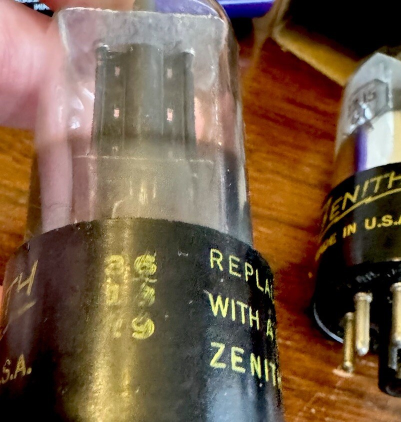 Matched Pair NOS Zenith Sylvania 12J5GT VT-135