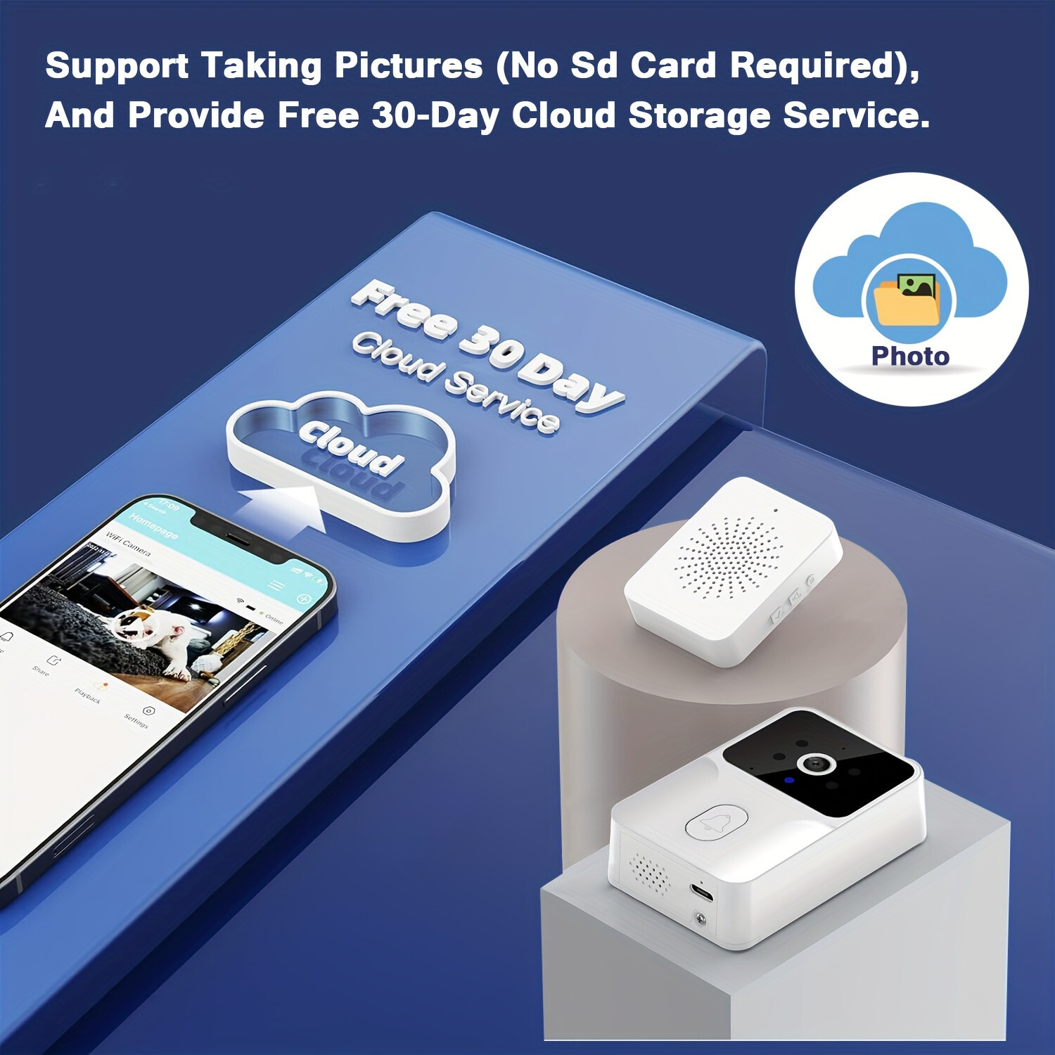 New Wireless Security 2.4G WIFI Smart Doorbell Intercom Video Camera Bell Chime