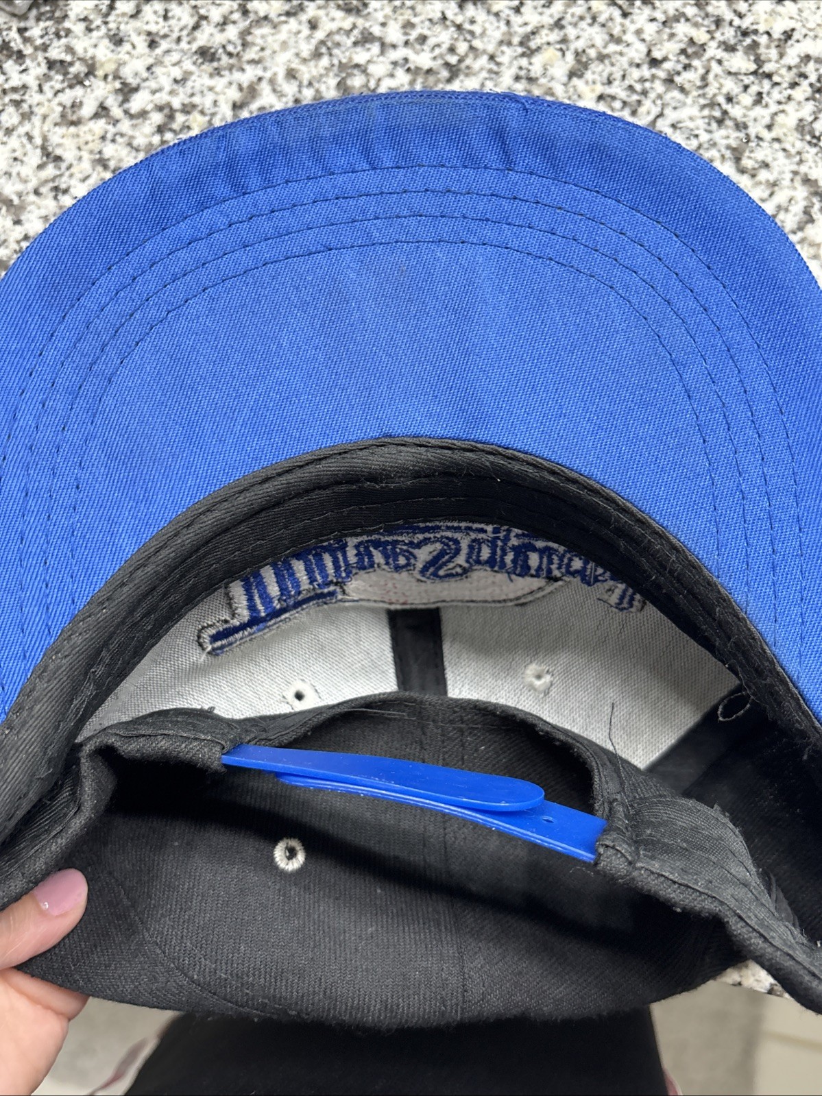 Space Jam Tune Squad Flat Brim Hat Black & Blue Snapback Cap