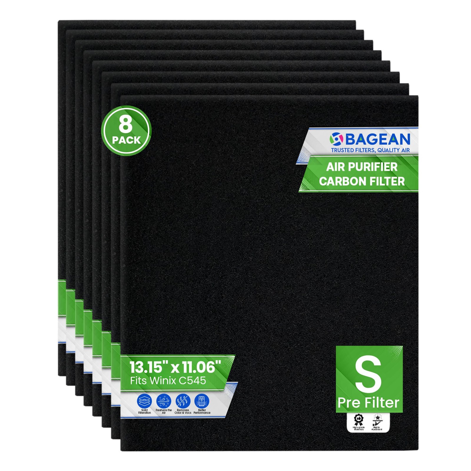 C545 Carbon Prefilter S - Compatible with Winix Air Purifier Filter Replaceme...