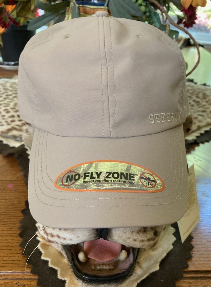 STETSON SALE * MENS NO FLY ZONE HAT * NEW BASEBALL CAP SUN HUNT HIKE FISH ADJUST