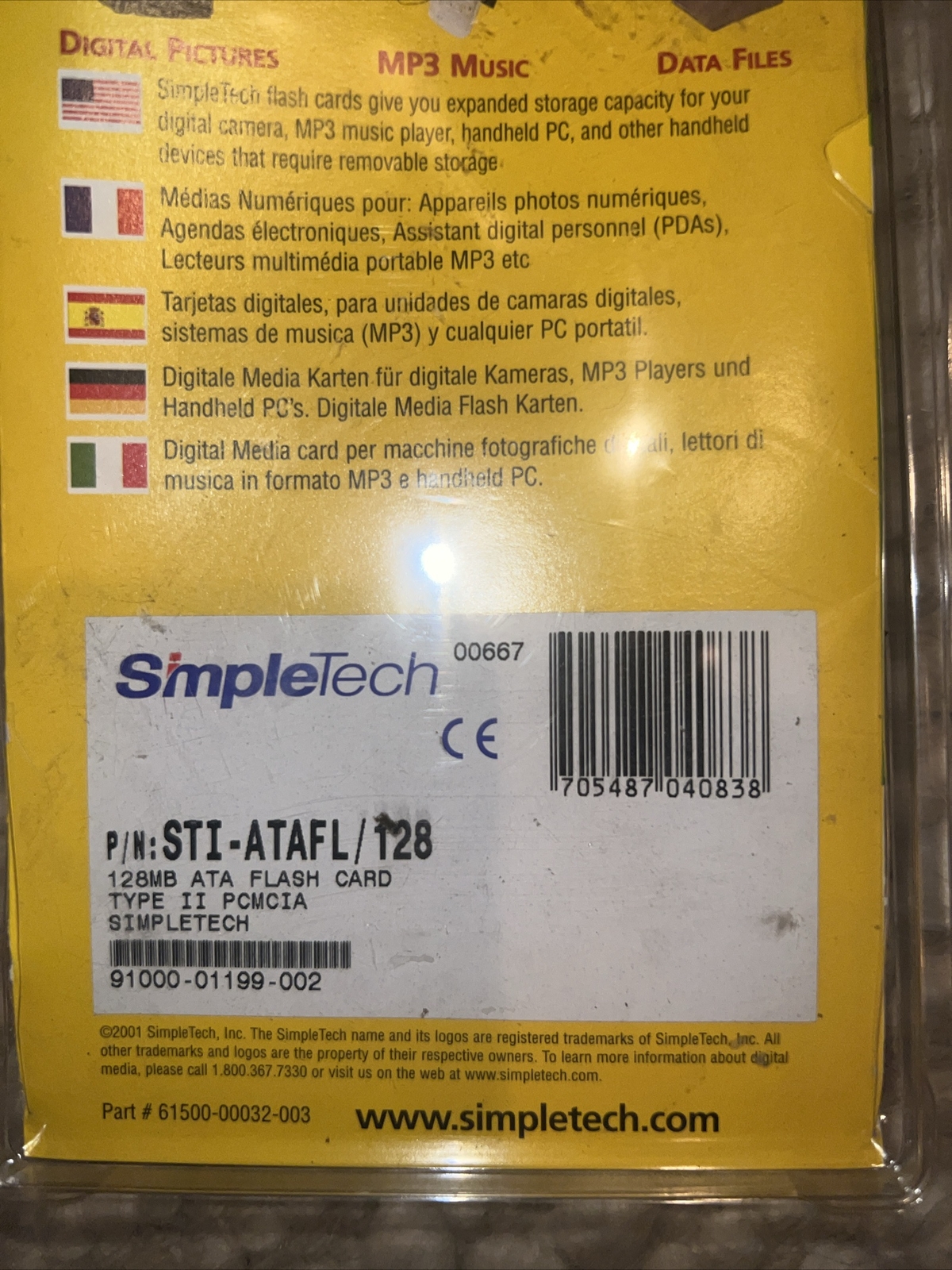 SimpleTech Flash Storage 128MB