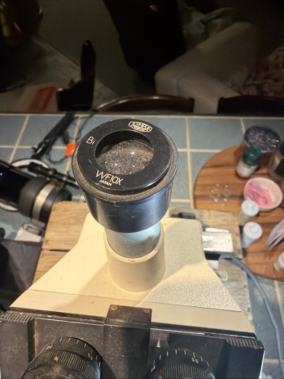 Vintage Olympus CHA Binocular Microscope - Tested Working - Japan - Lab Grade
