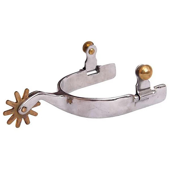 Reinsman Circle R Spurs #CR012 Men’s Steel Spurs 3/4” Band, 1 3/4 Shank  - PAIR