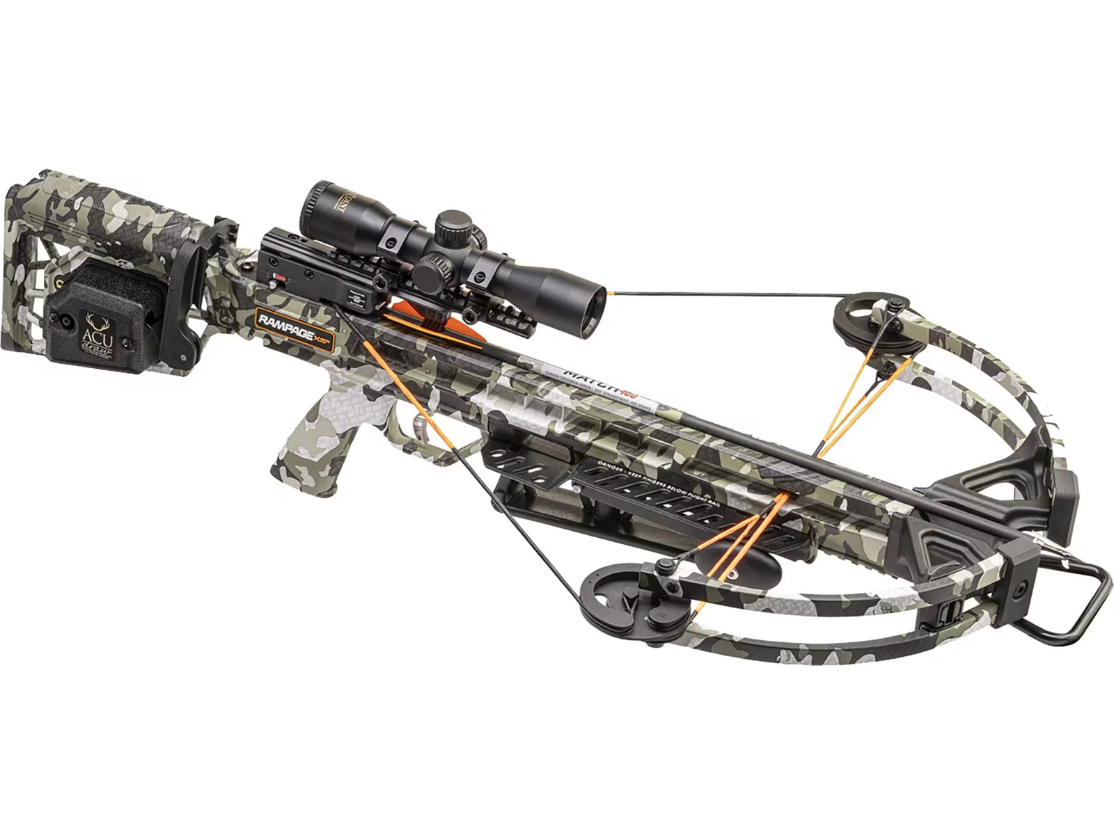 Wicked Ridge Rampage XS Crossbow with Pro-View Scope ACUdraw Peak Camo