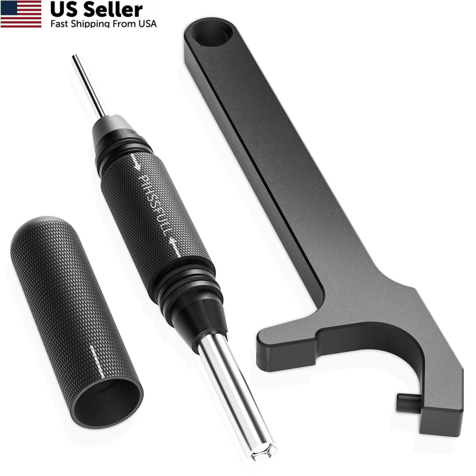 2-in-1 Tool Kit for Glock with Front Sight Remove, Magazine Silver