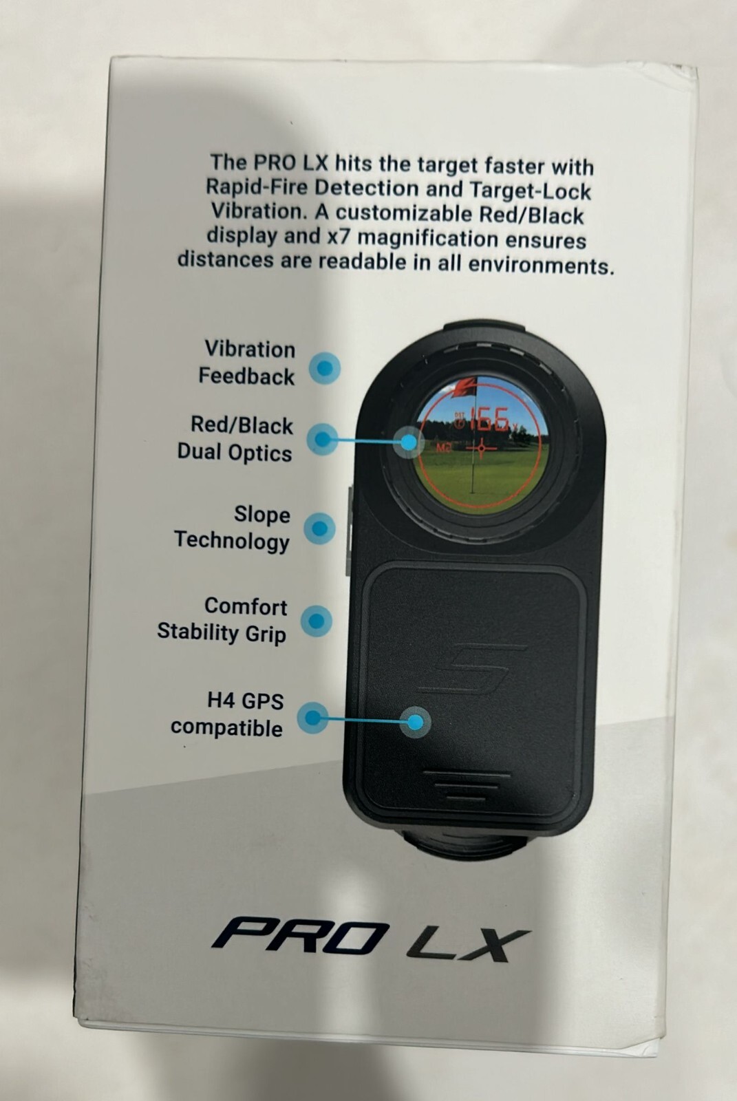Shot Scope Golf Pro LX Laser Rangefinder, Open Box (A2)