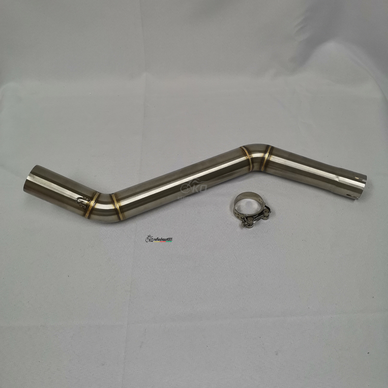 For CF-Moto 650NK 400NK Mid Exhaust Link Pipe Stainless Steel 51mm Connect Pipe