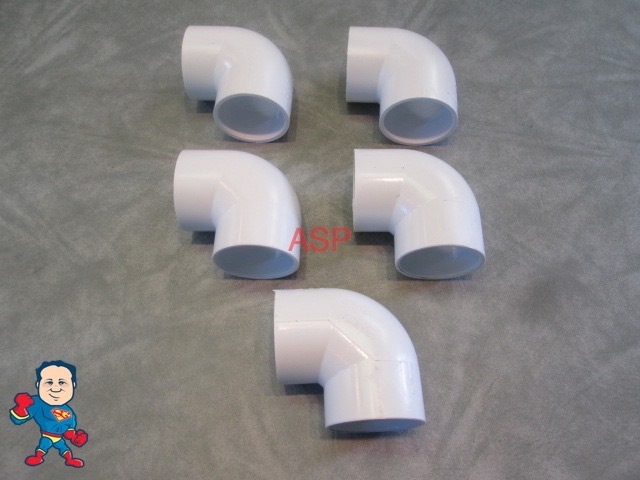 5X Hot Tub Spa 90° ELL 2" Slip X 2" Slip Plumbing PVC Fitting How To Video