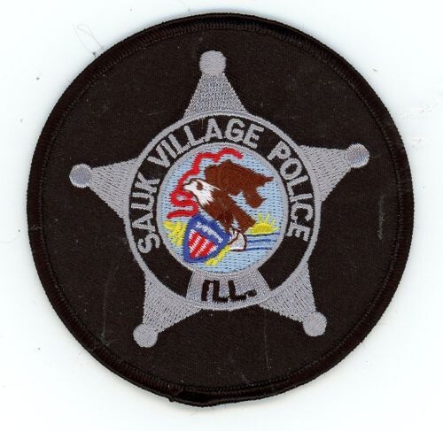 ILLINOIS IL SAUK VILLAGE POLICE NICE 3 1/2 INCH PATCH SHERIFF