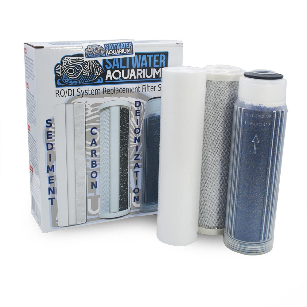 Universal RODI Replacement Filter Set Kit (Sediment, Carbon, DI) - SaltwaterAqua