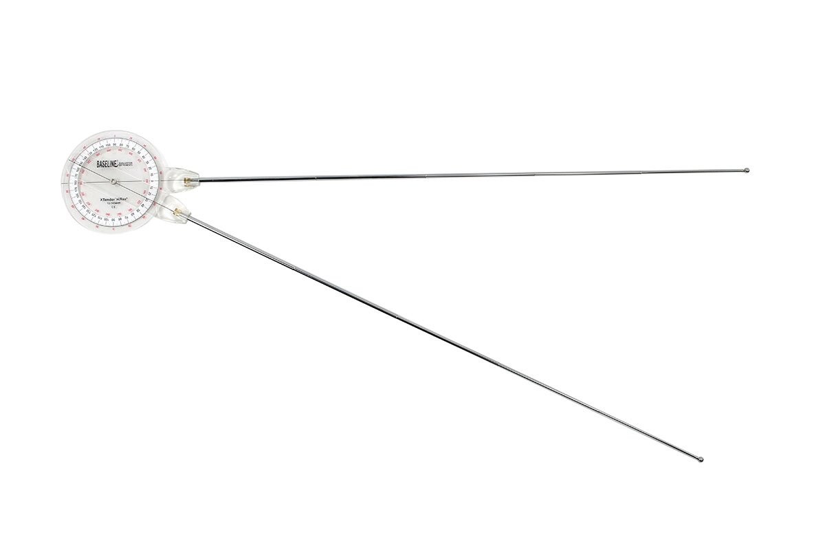 121036 Extendable Goniometer 360 Degree Range Extendable Arms 9" 3