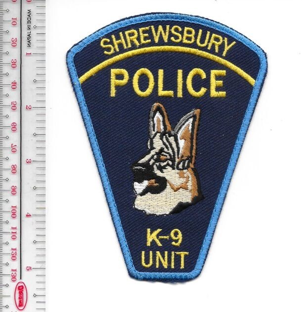 K-9 Police Massachusetts Shrewsbury Police Department Canine Unit Offic NO TARIF