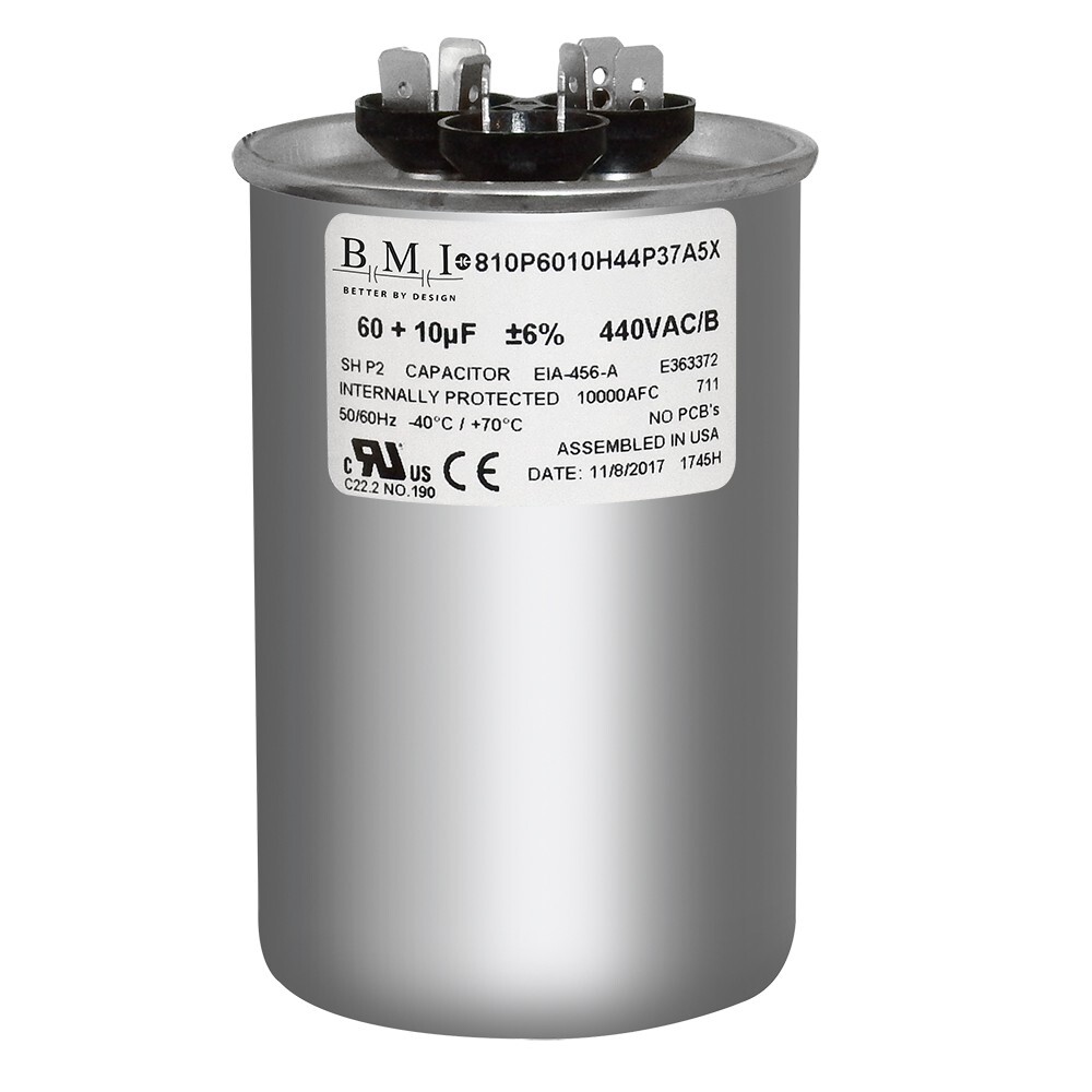 14296 - Mars OEM Replacement Run Capacitor 440/370 VAC 60/10 MFD Round