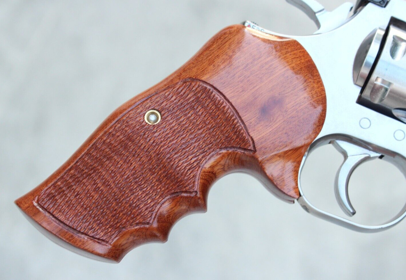 Dan Wesson 715 Airsoft Wood Grips Revolver Collection Sapele Wood # Random