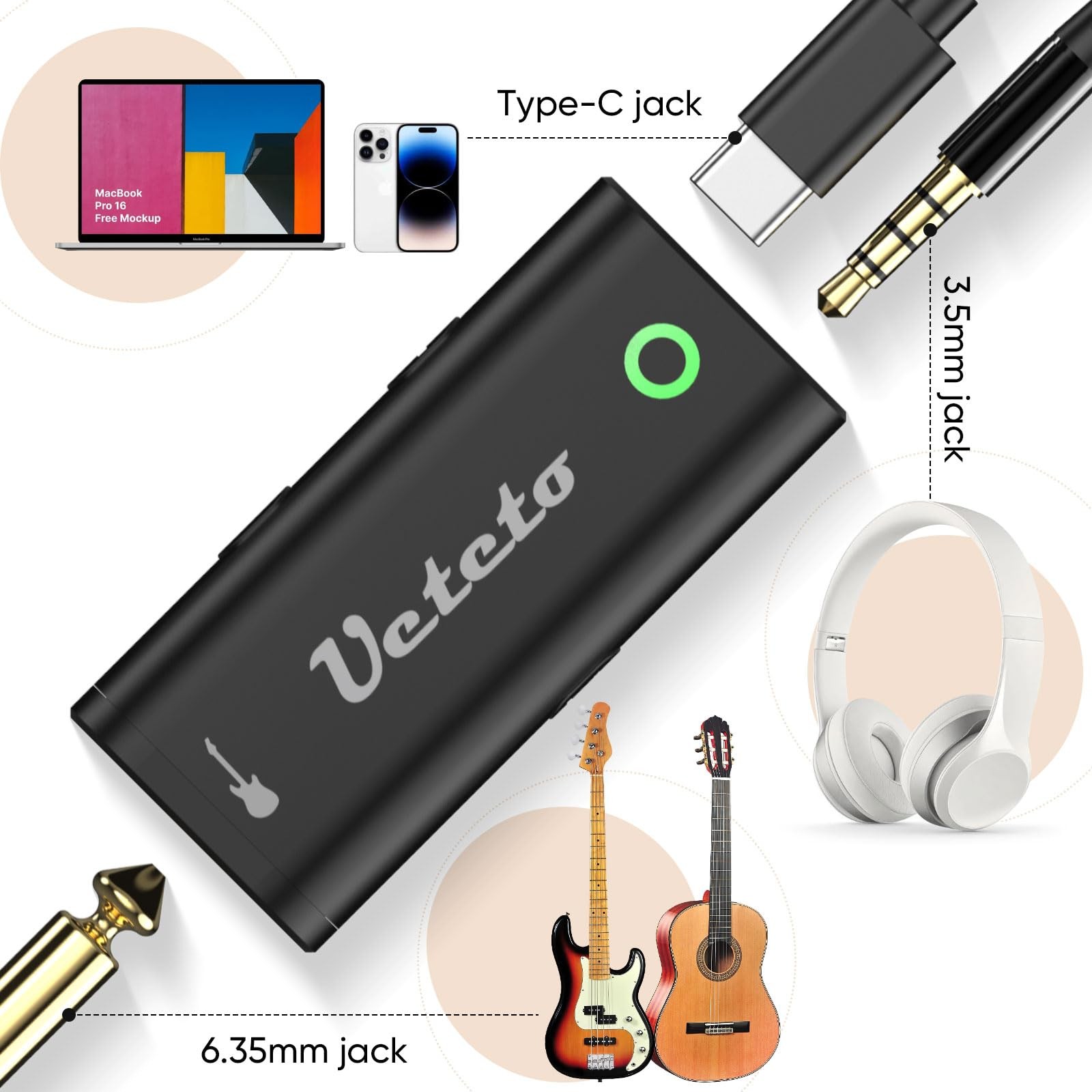 Ueteto Audio Interface for Guitar