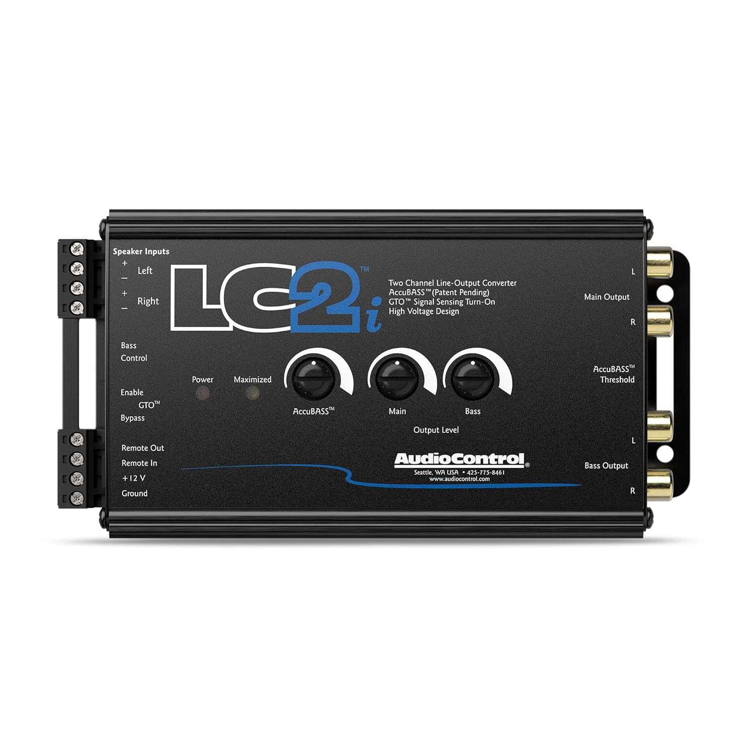 Audiocontrol Lc2I 2-Channel Line Output Converter with Accubass for Adding Subwo