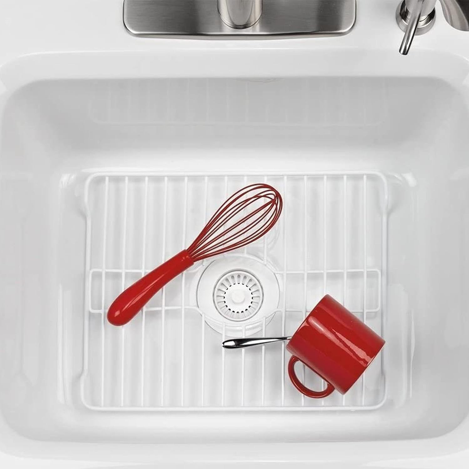 Small White Sink Protector