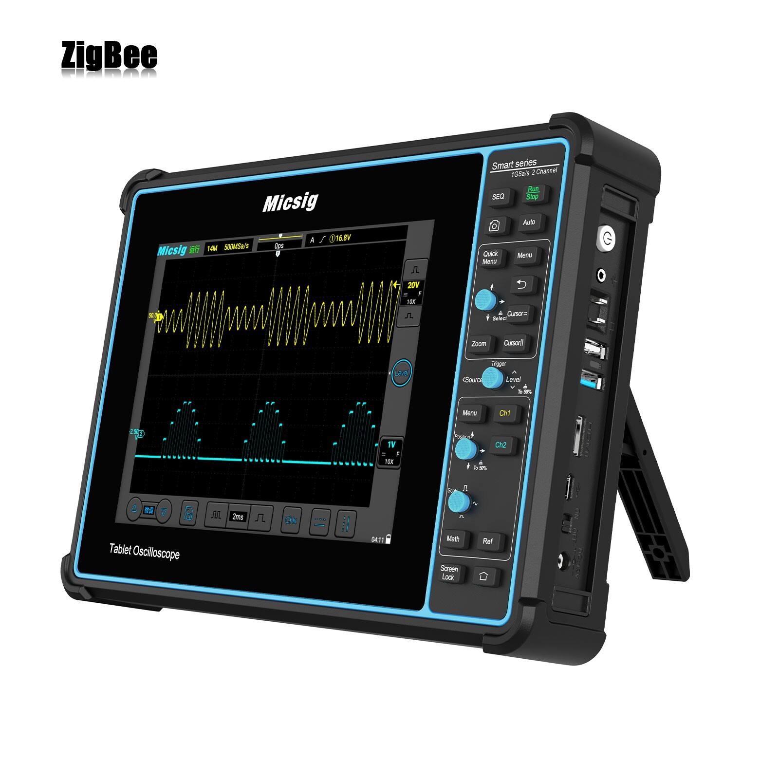 Micsig SATO2002 200MHz 1GSa/s 2CH Automotive Oscilloscope Tablet Oscilloscope