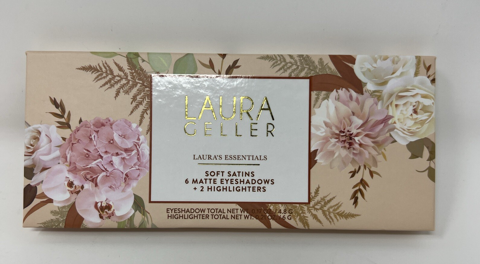 Laura Geller Laura’s Essentials Soft Satins 6 Matte Eyeshadows+2Highlighter X64