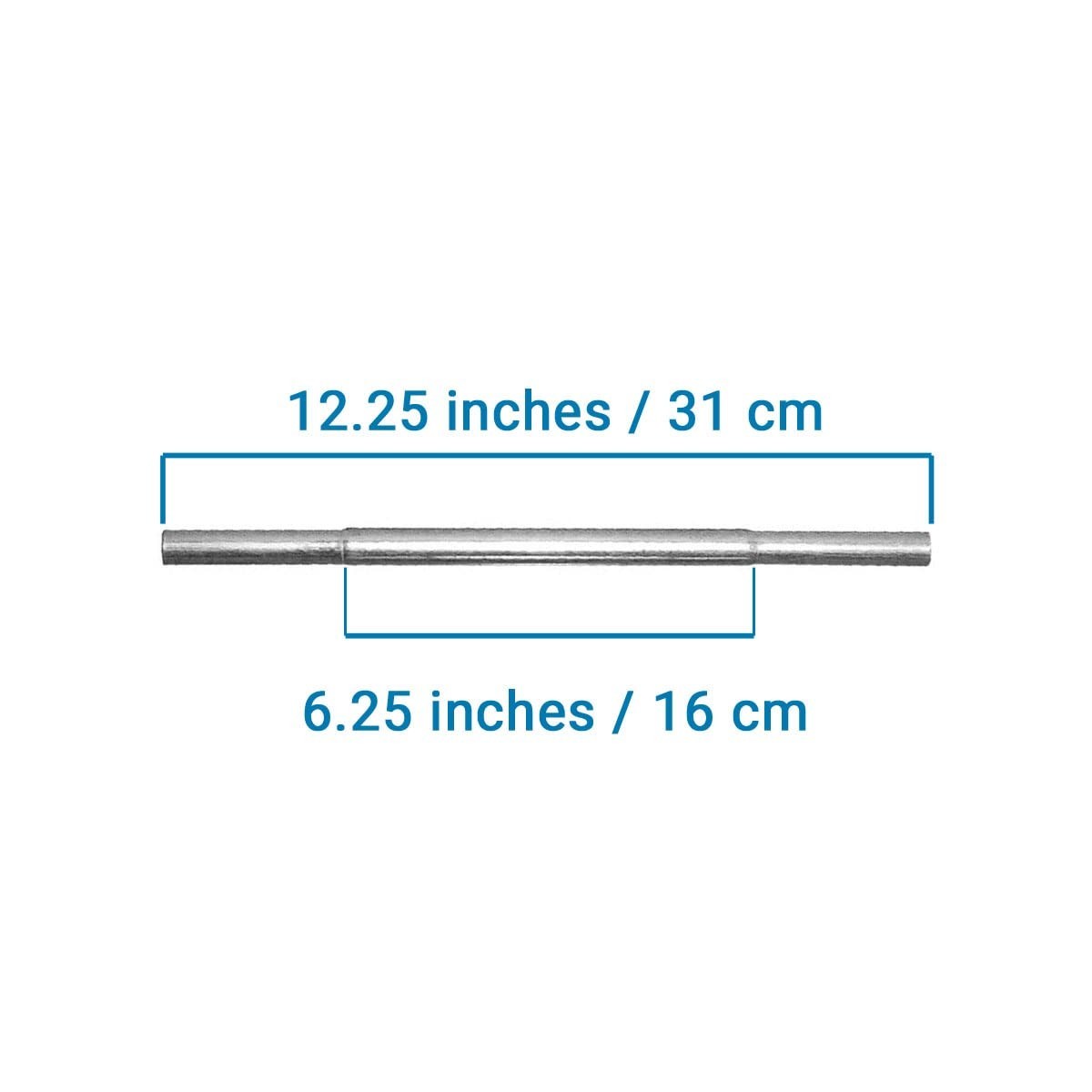 600 Steel Shaft Extender Silver