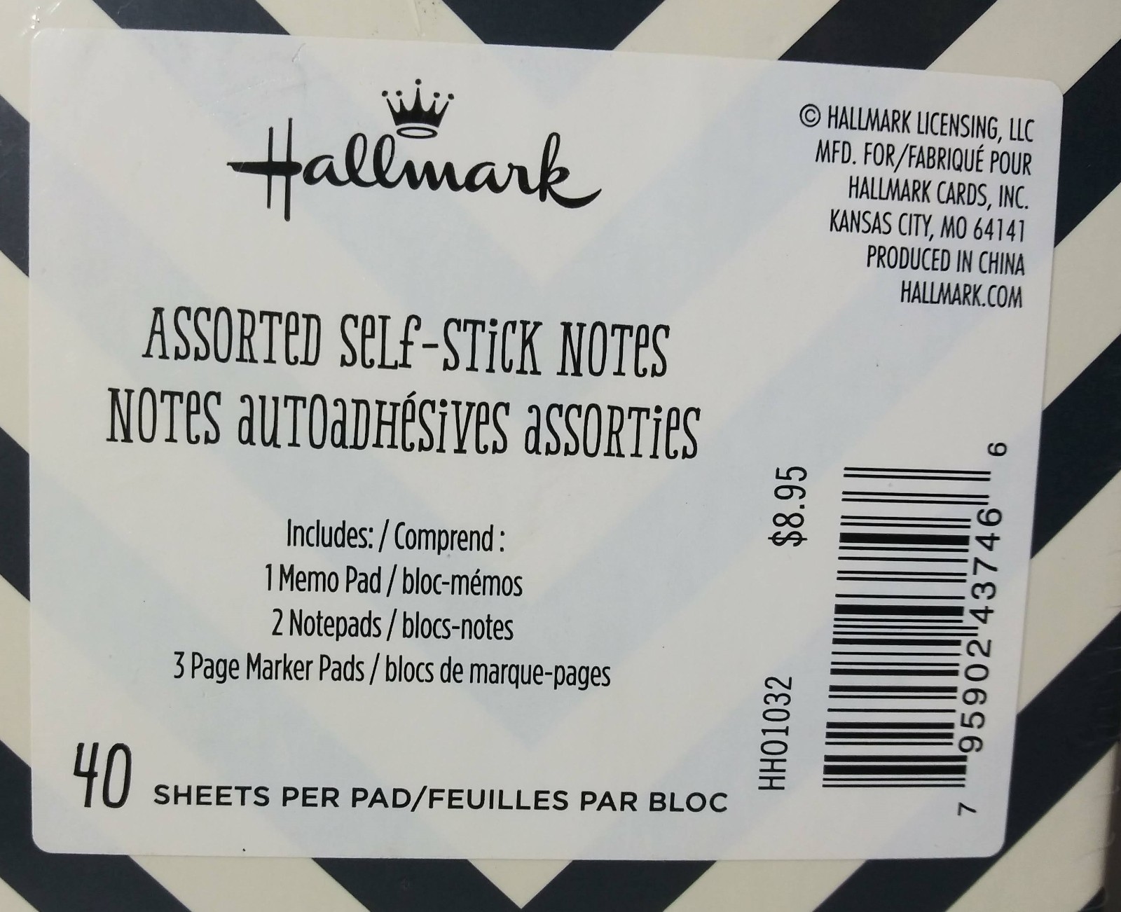 Hallmark Assorted Self-Stick Notes New Box