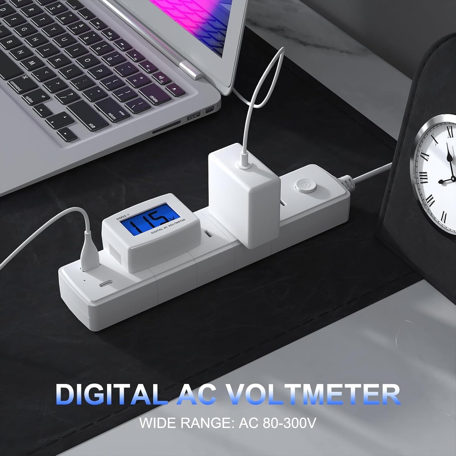 Professional Digital Voltage Meter for AC 80-300V with Potentiometer Adjustment