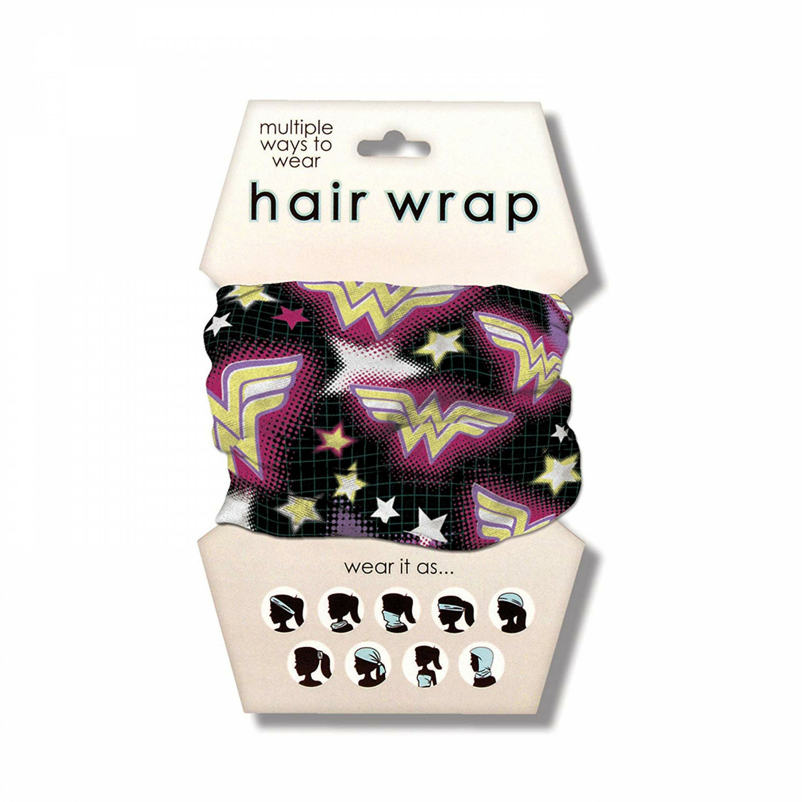 Wonder Woman Bright Symbols Hair Wrap Multi-Color