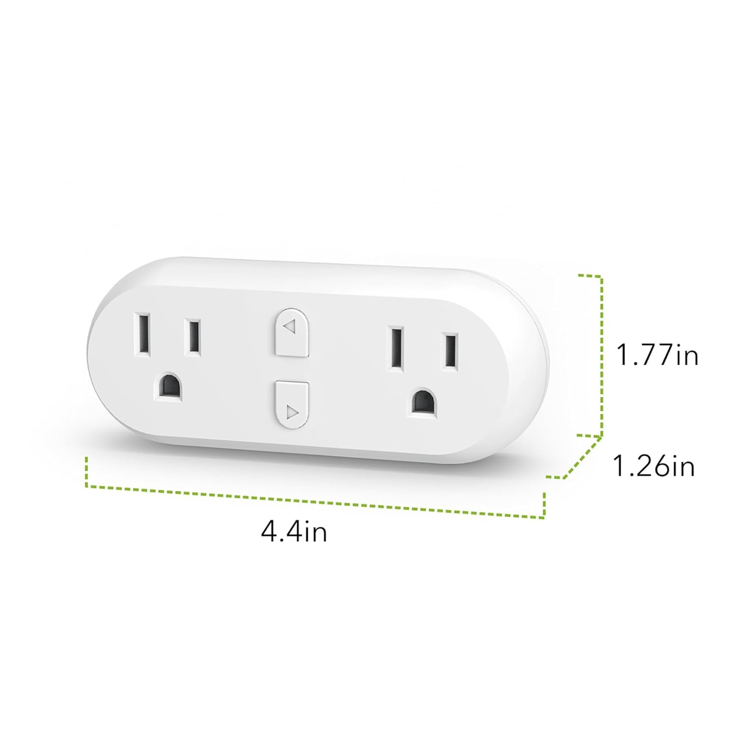 Enchufe inteligente de 15 A, extensor de toma de corriente con WiFi y Bluetooth,