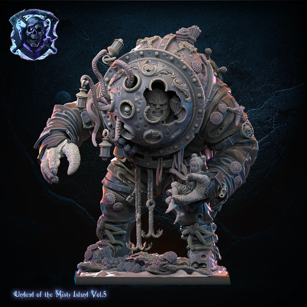 Deep Daddy - 28-32mm Undead of Misty Island - Resin Tabletop Miniature