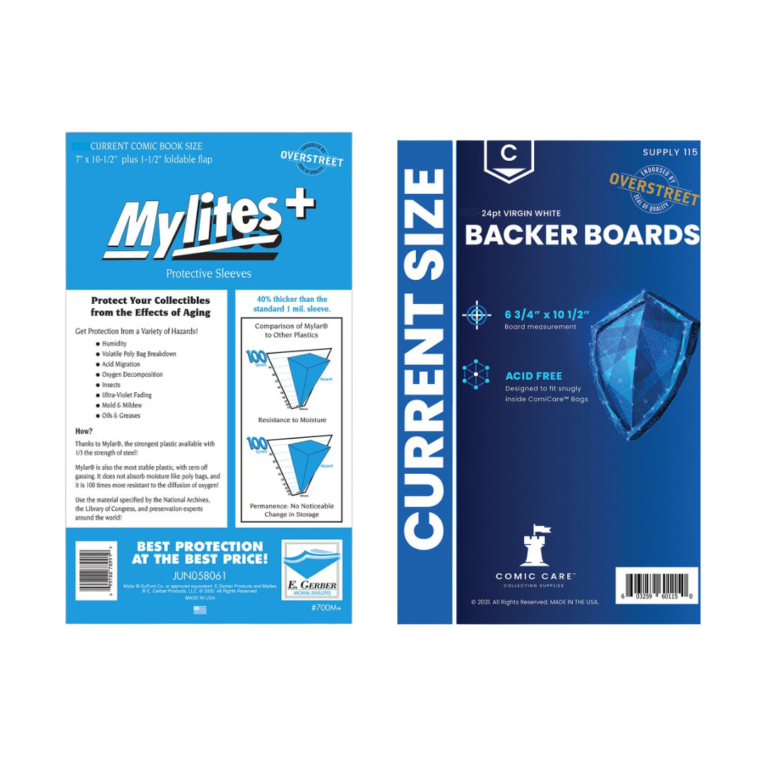 100 sleeves E Gerber Mylites+ 1.42Mil Mylar Current Bags  & 100 Boards (24Pt) CC