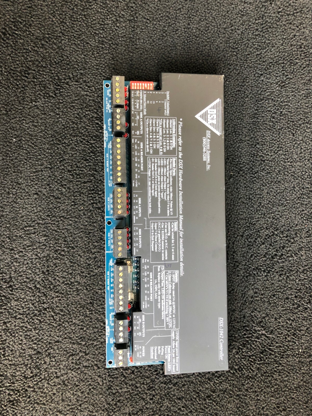 DSX-1042 Intelligent Controller access control uit subassembly