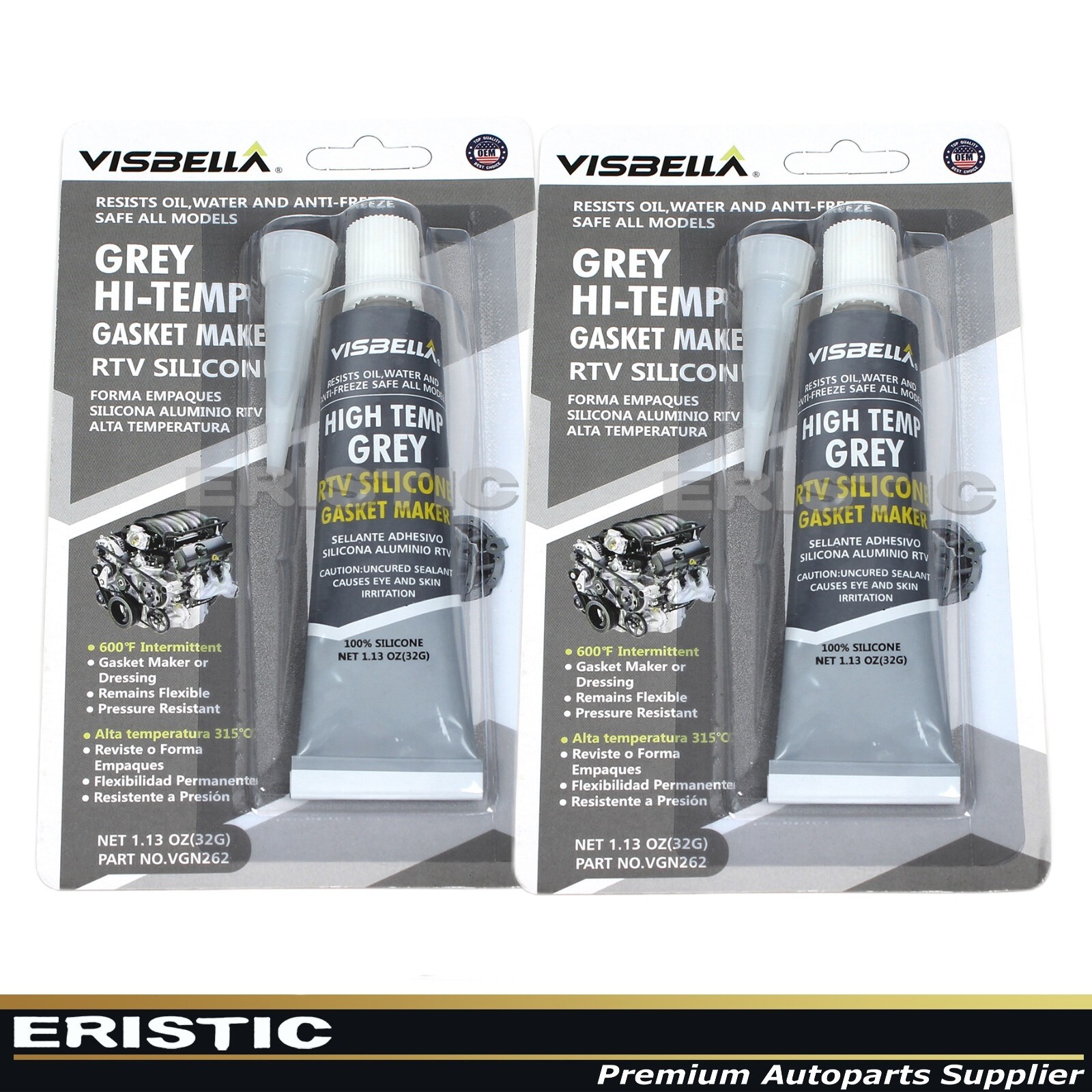4Pcs High Temperature Anti-Freeze & Oil Resistant RTV Silicone Adhesive Sealant