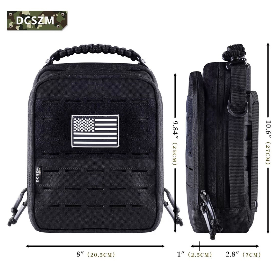 Tactical Molle Admin Pouch Vertical Utility EDC Pouch Organizer NEW