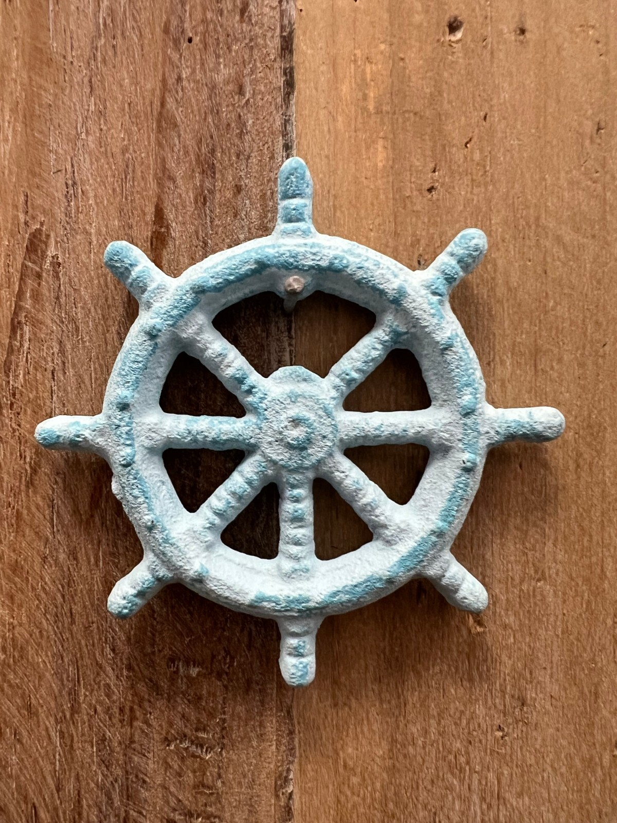 Ship's Wheel Cast Iron Bottle Opener 3.5"