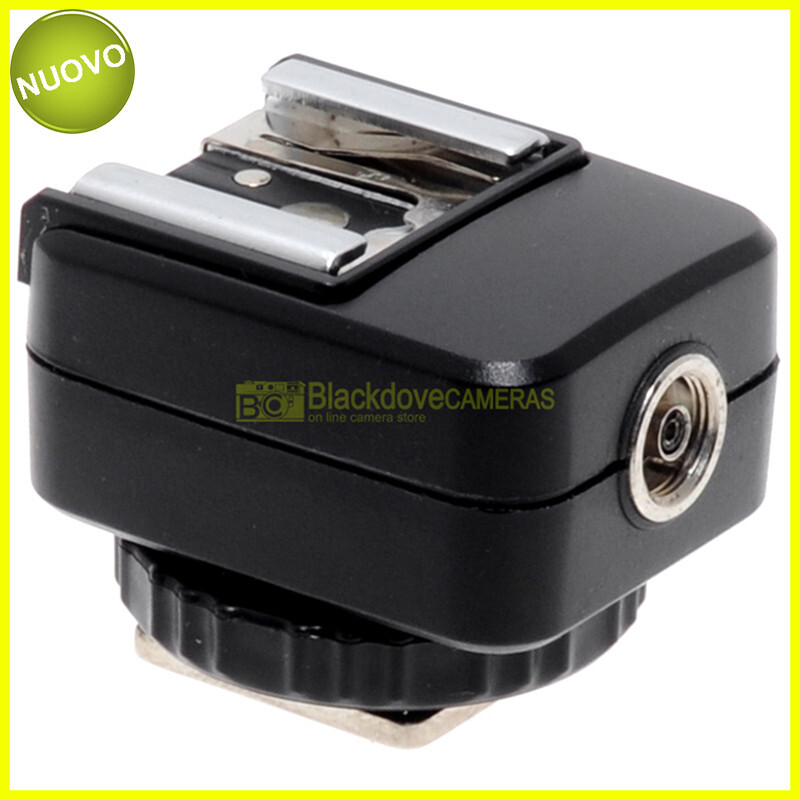 Hot Shoe Converter DF 8002 for Nikon, with TTL slide + sync PC socket.