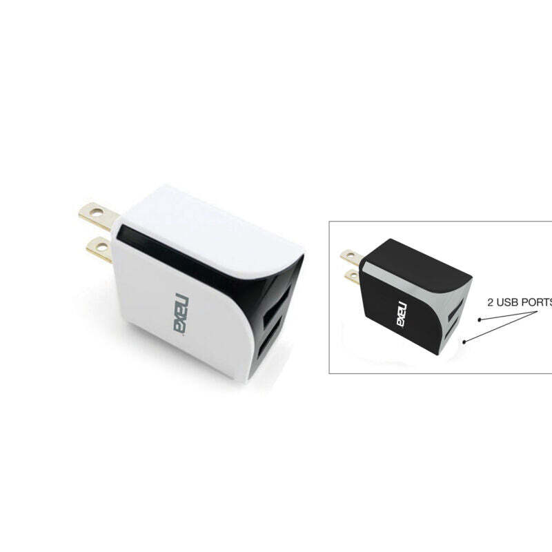 10 Watt 2.1 Amp Dual USB Car Charger White