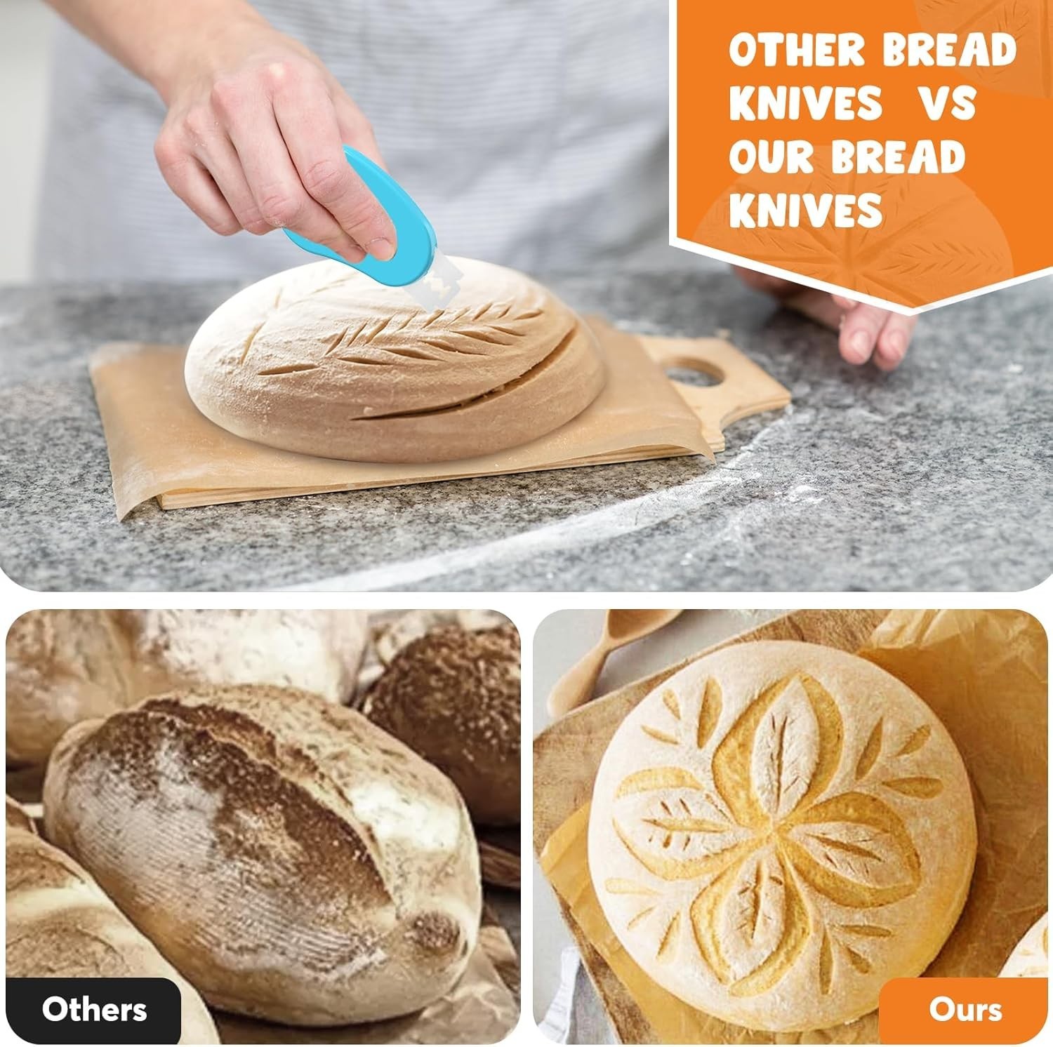 Extractable & Magnetic Bread Lame Dough Scoring Tool - Professional Sourdough...
