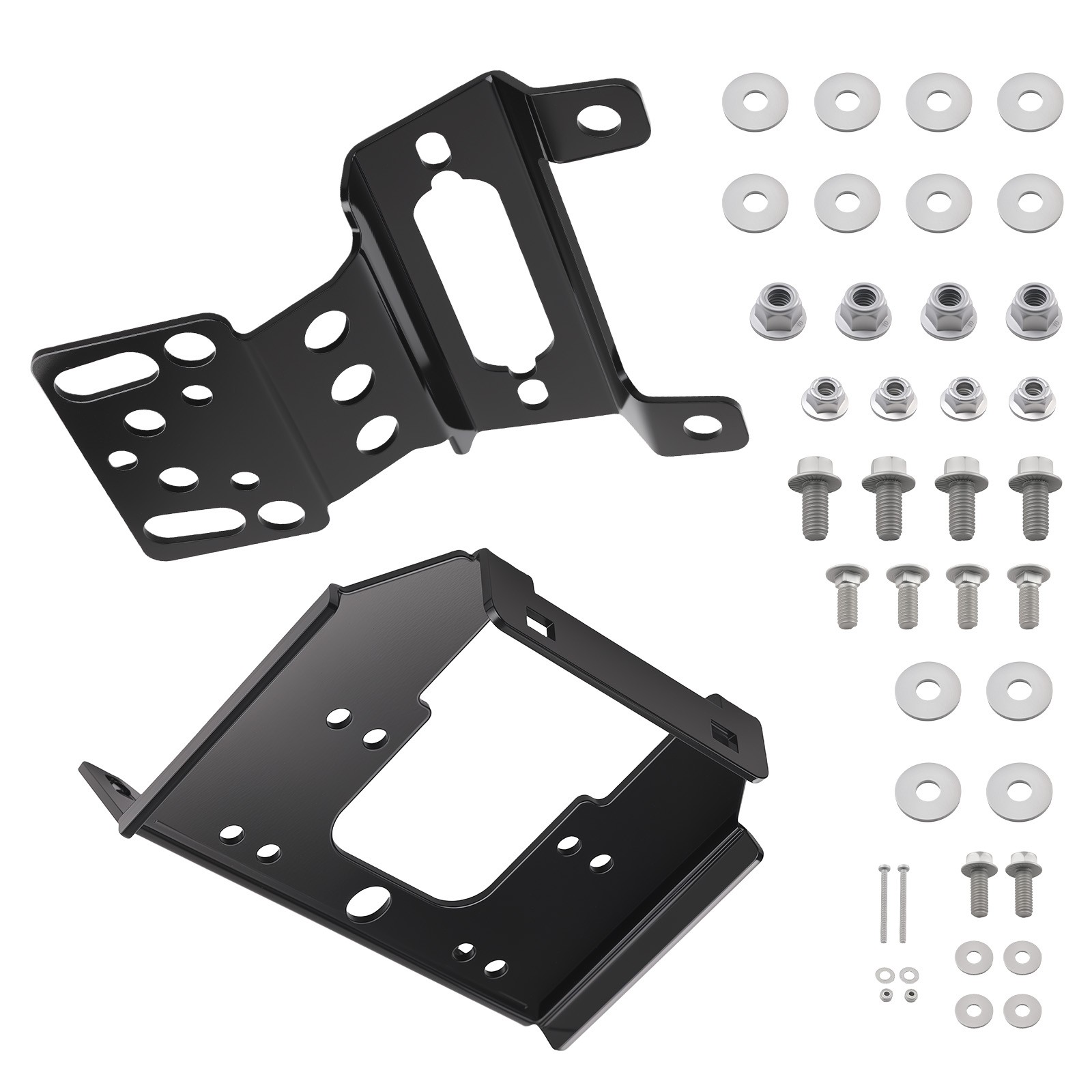 Front Winch Mount Bracket for Polaris General 1000 XP 2016-2026 Powder Coat
