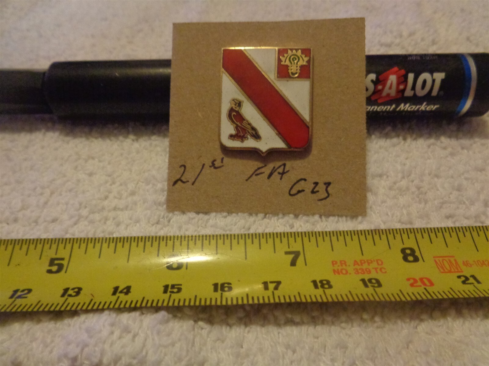 21st Field Artillery G23 Unit Crest, DI, DUI (DRAW#Z1)