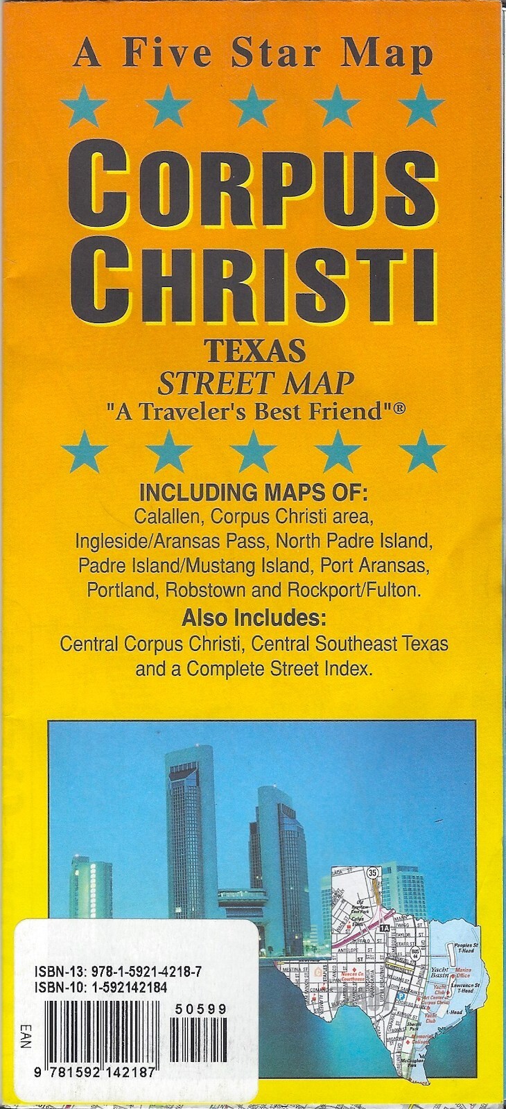 Street Map of Corpus Christi, Texas, by Five Star Map