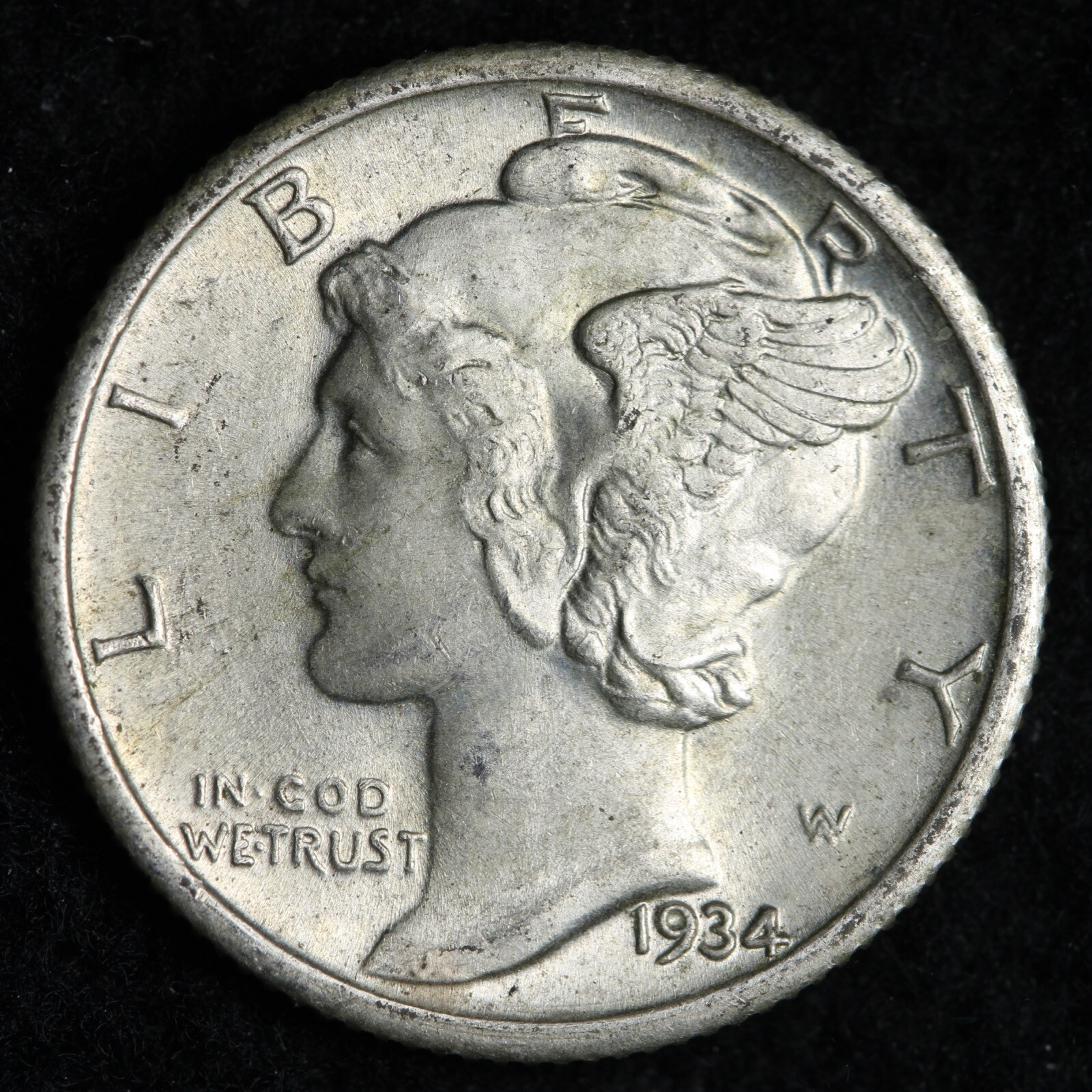 1934 Mercury Silver Dime CHOICE UNC *UNCIRCULATED* MS E191 T