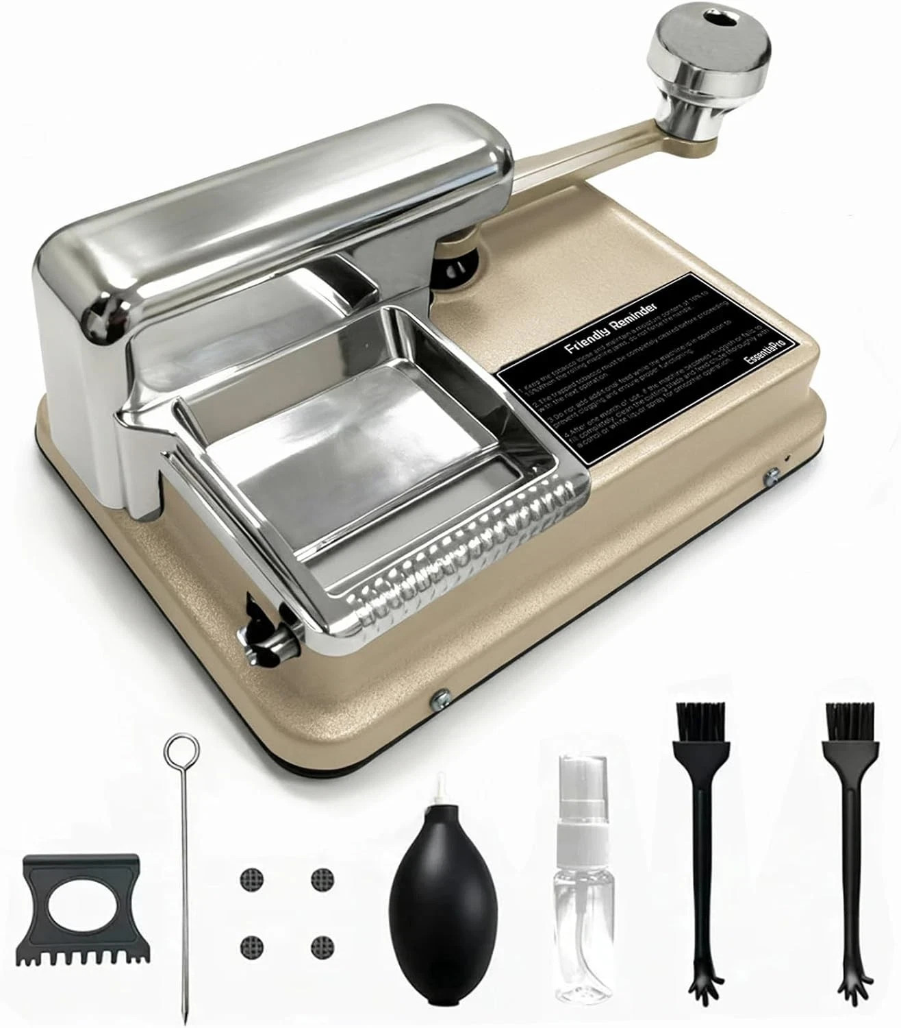 Dual-Track Cigarette Rolling Machine for King Size & 100mm (Regular/8mm) Tubes,